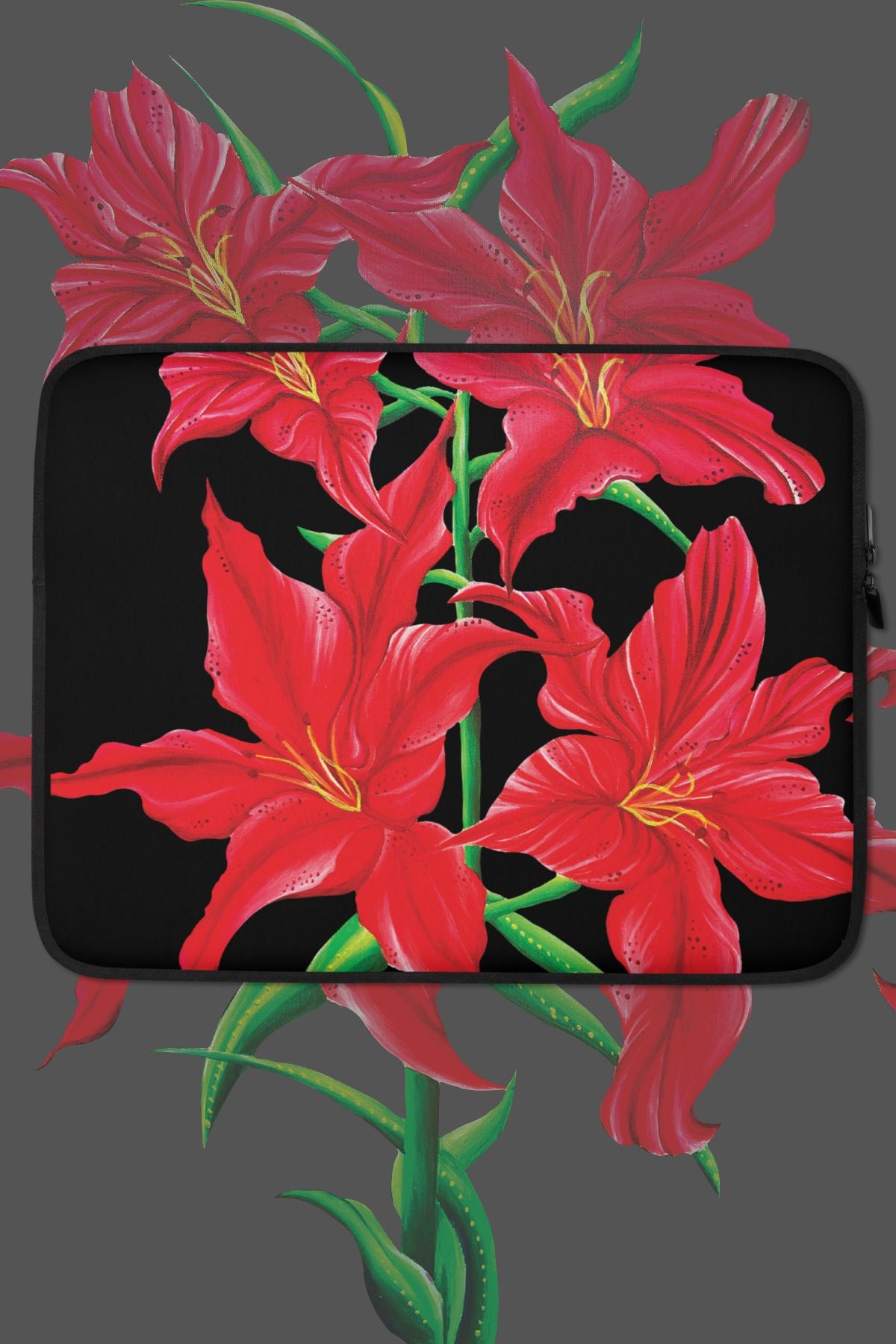Red Lily Laptop Sleeve