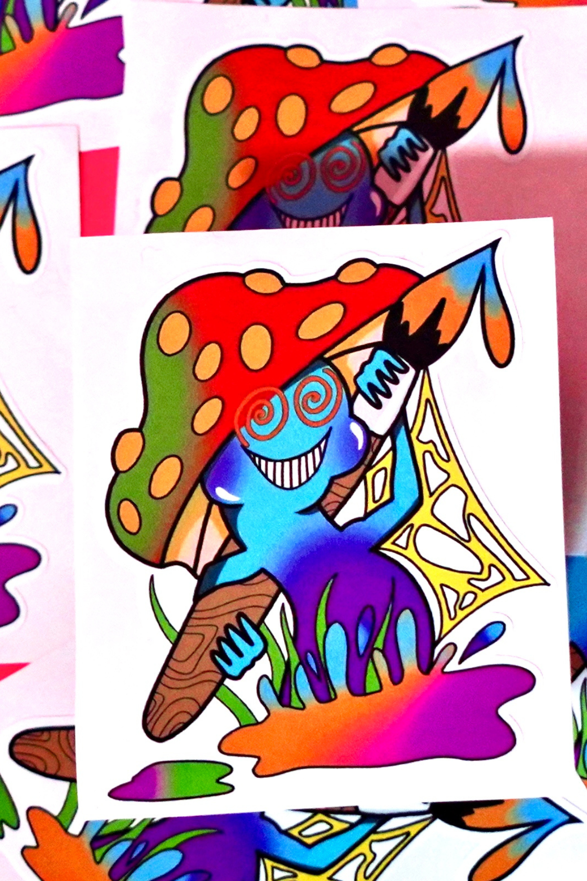 Official Trippy Creations Mushroom Logo Sticker