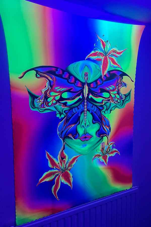 UV-Reactive Butterfly Elf Wall Hanging