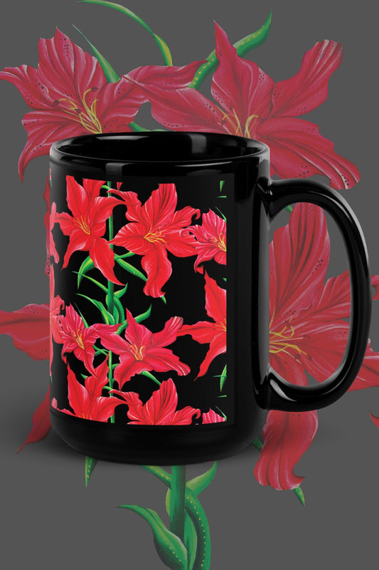 Red Lily Mug