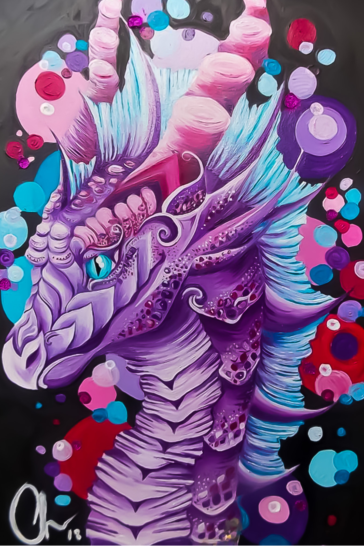 The Bubble Gum Dragon Print