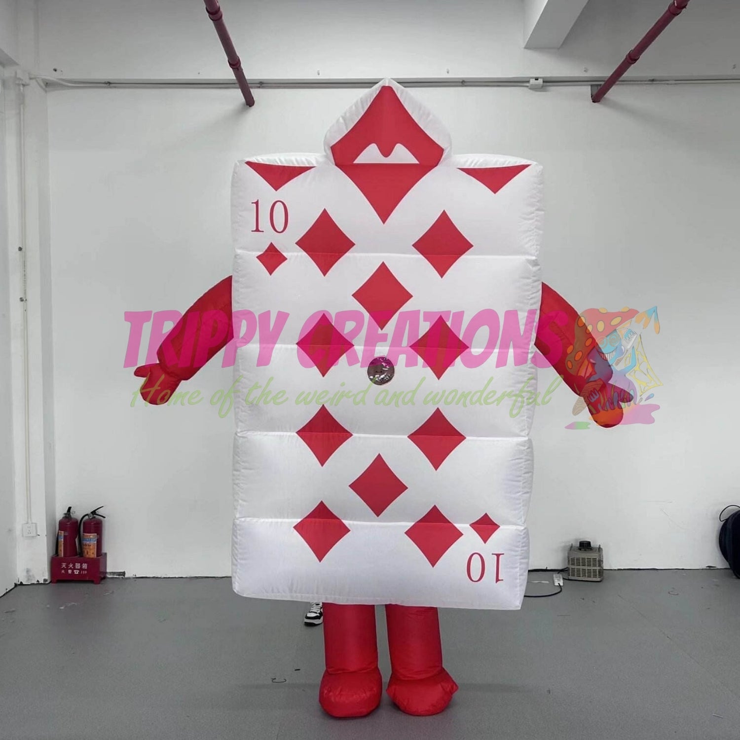 Giant 2.5m inflatable walking playing cards costume for parades, festivals, fairs and professional event entertainment