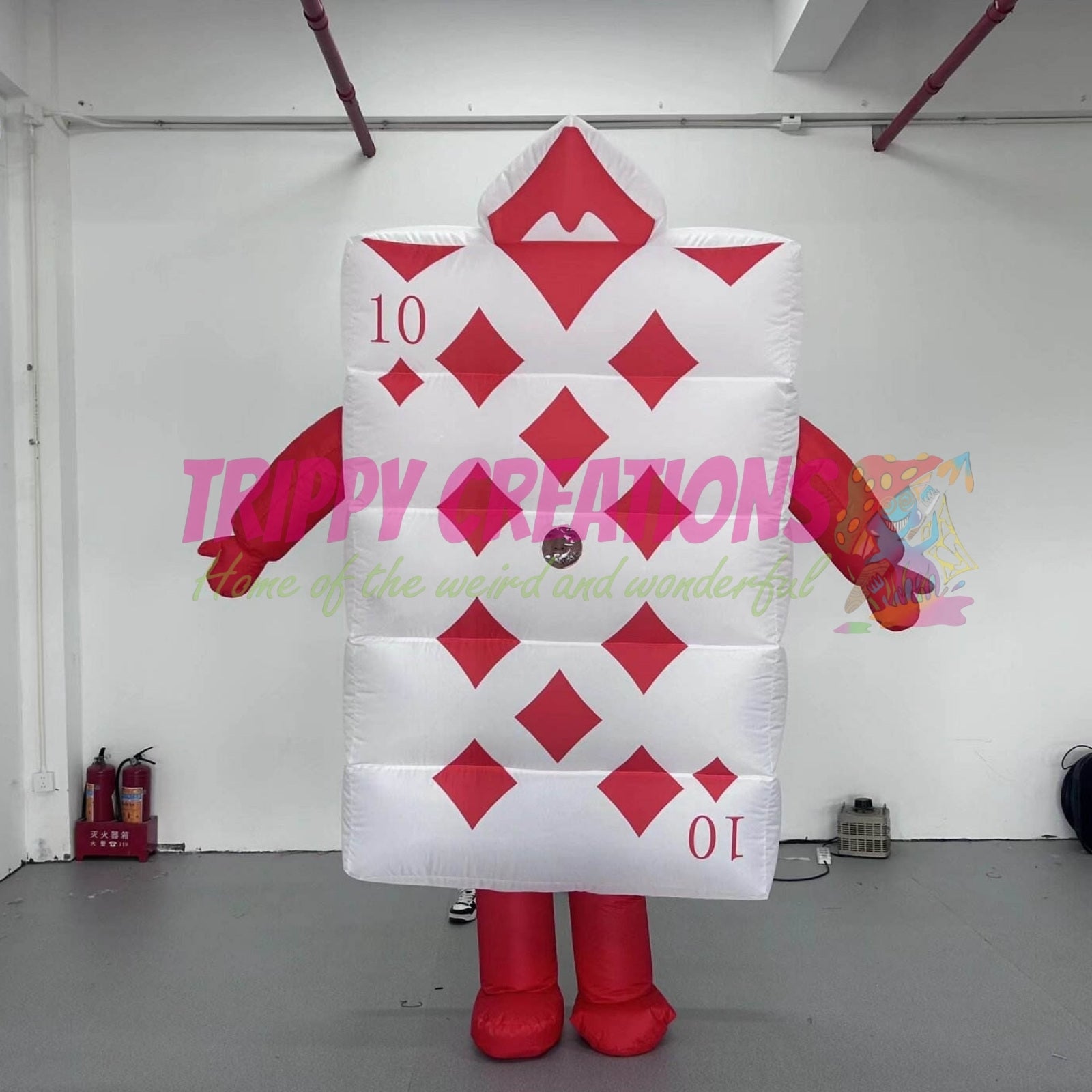 Giant 2.5m inflatable walking playing cards costume for parades, festivals, fairs and professional event entertainment