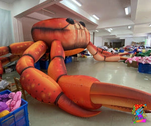 5.4m Giant Orange Inflatable Crab – Bold Statement Piece for Large Events