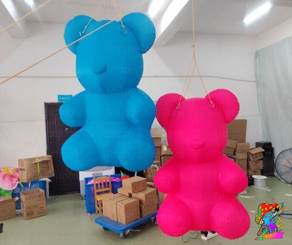 gummy bear inflatable party decorations, pack of 2
