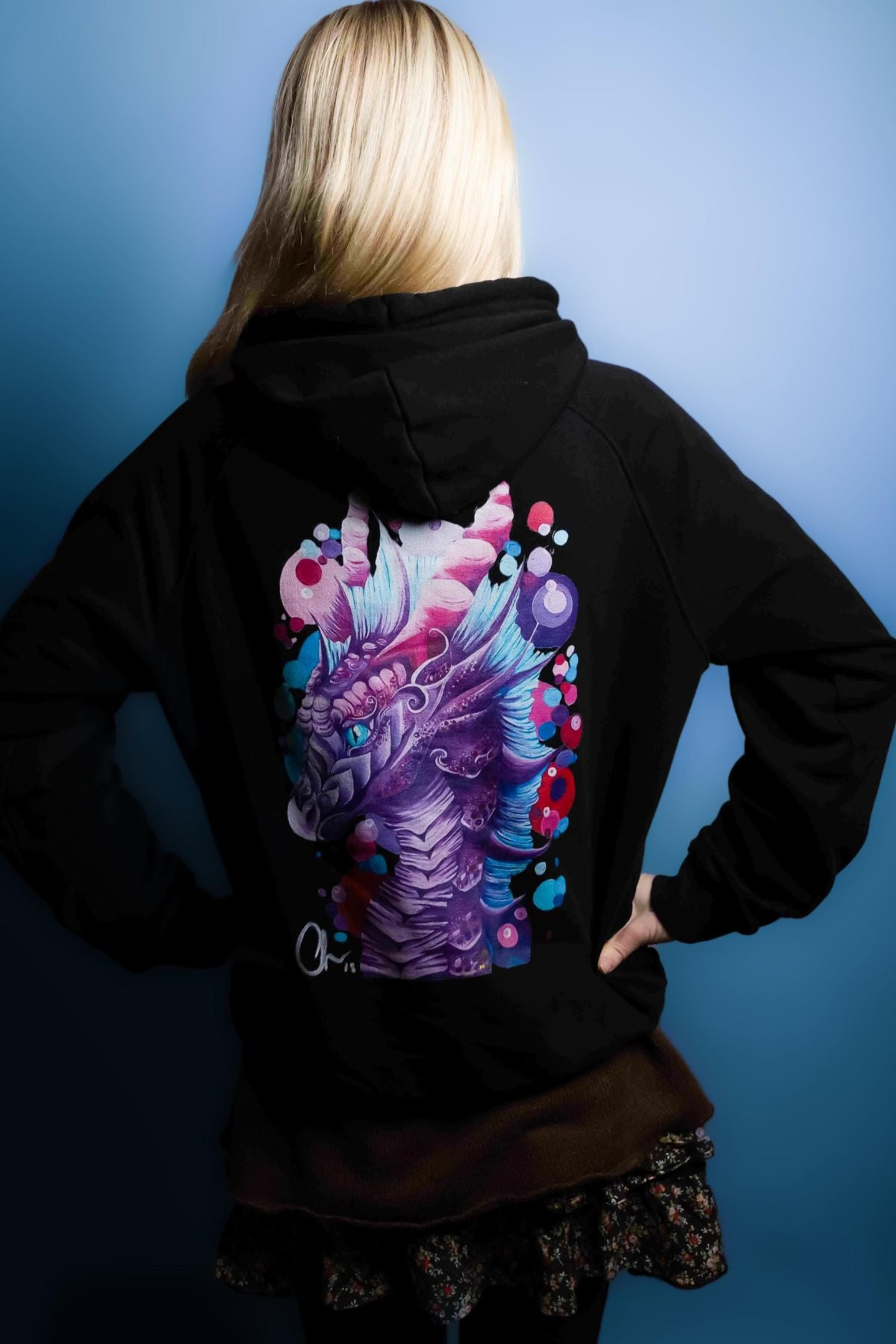 Bubble Gum Dragon Unisex Hoodie