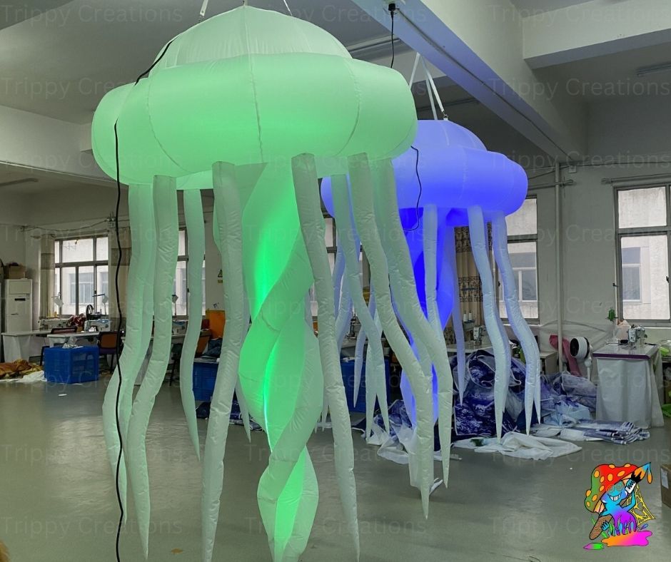 Giant LED Inflatable Jelly-Fish Decorations