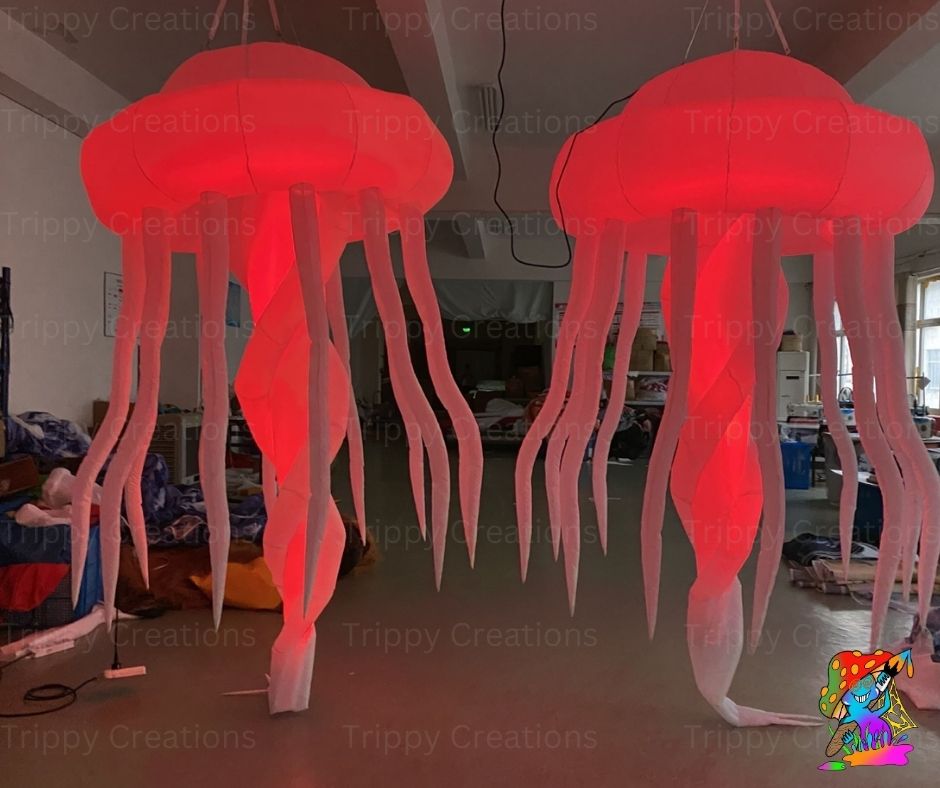 Giant LED Inflatable Jelly-Fish Decorations