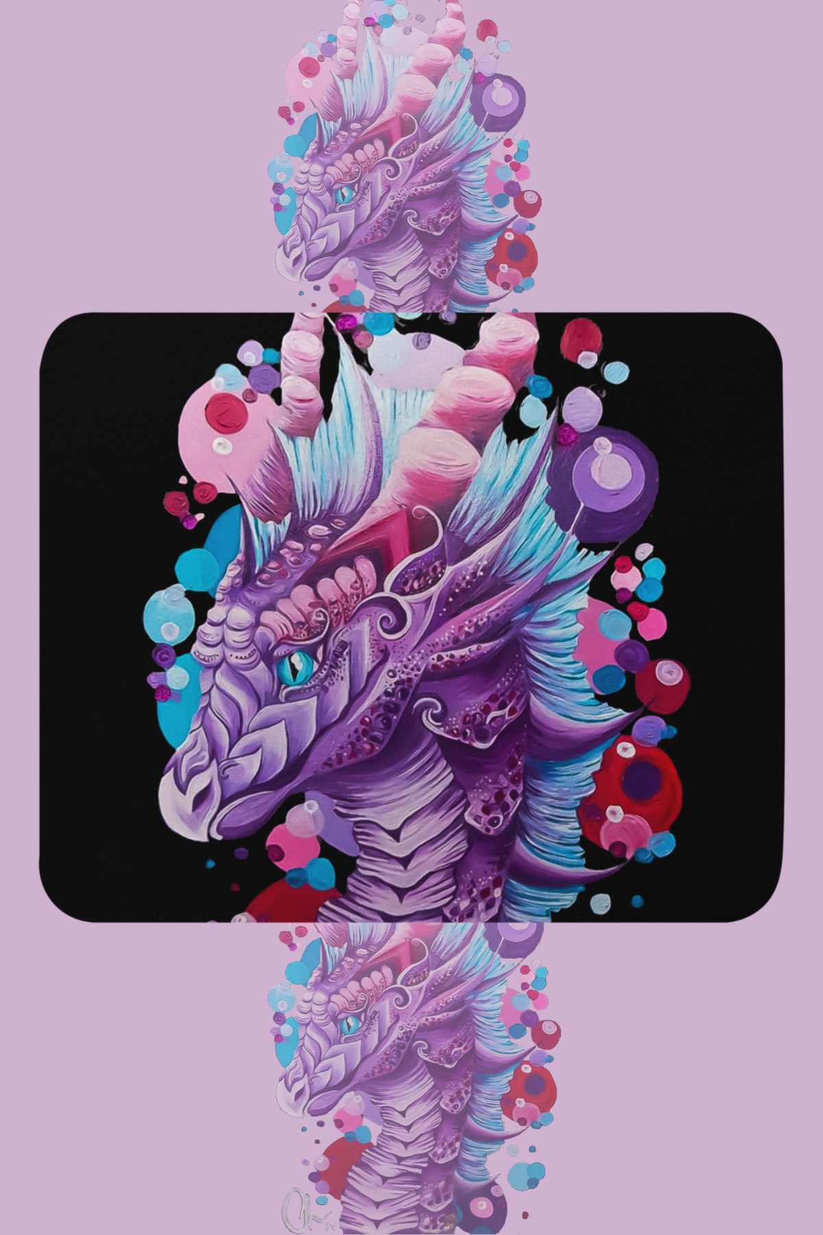 Bubble Gum Dragon Mouse pad