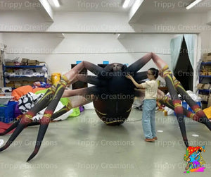 Realistic Halloween Spider |  Inflatable Decoration For Large Events And Parties