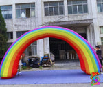 inflatable rainbow prop for unicorn party