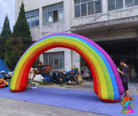 Giant 8M Inflatable Rainbow – Magical Kids' Party & Event Decor