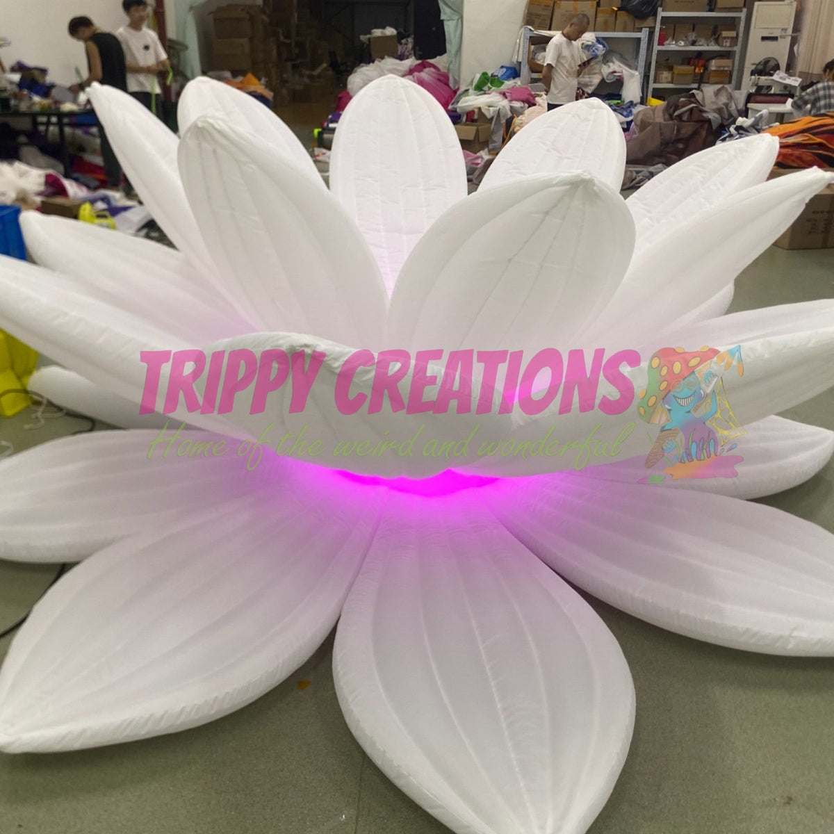 Giant Illuminated Lotus Flower Inflatable – Show-Stopping Event Decoration