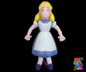 Large inflatable Alice in Wonderland event decor
