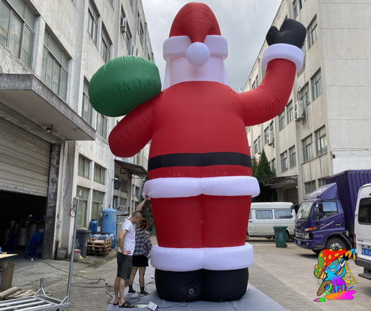 giant father christmas inflatable decorations