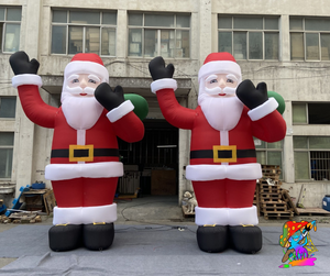 giant father christmas inflatable decorations