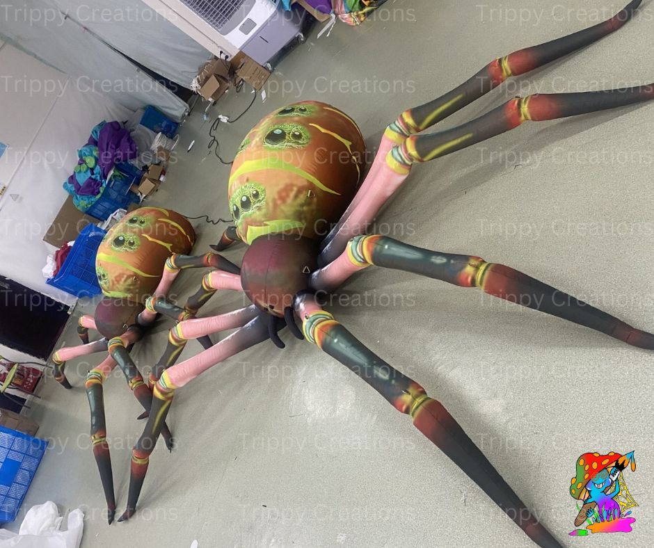 Realistic Halloween Spider |  Inflatable Decoration For Large Events And Parties