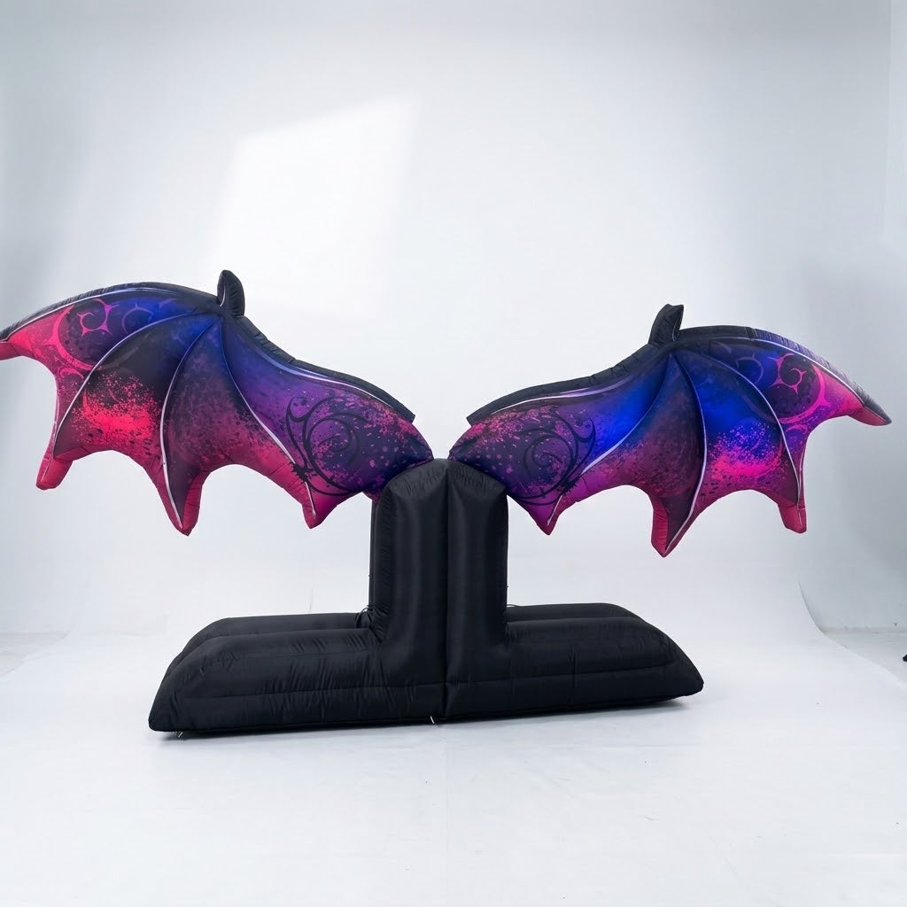 4m LED Inflatable Bat Wings Backdrop – Giant Selfie Wall Event Decoration (Indoor & Outdoor)