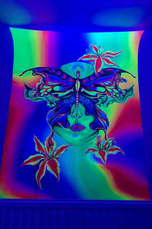 UV-Reactive Butterfly Elf Wall Hanging