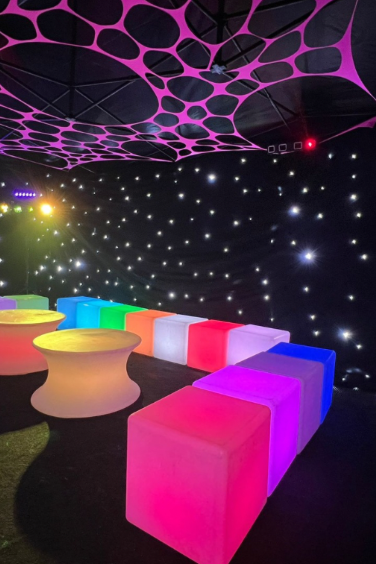 party tent decorations for hire
