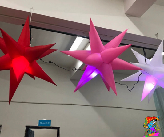 LED Inflatable Star Bundle Set Event Decorations