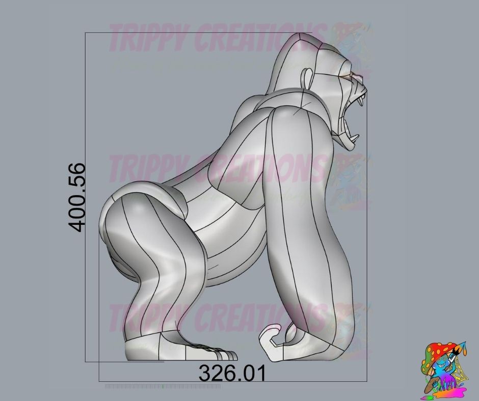 large outdoor inflatable gorilla decoration for themed events and displays