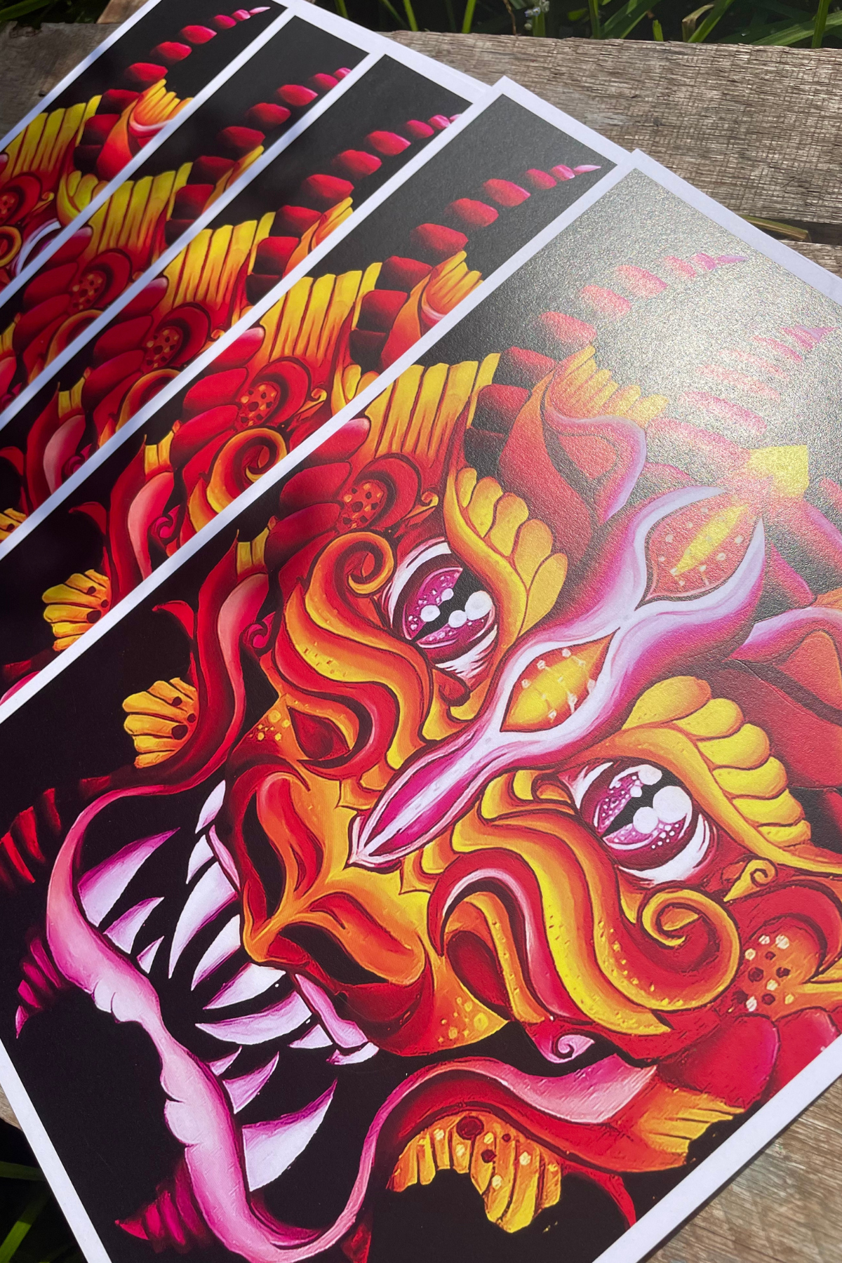 The Friendly Fire Dragon Print