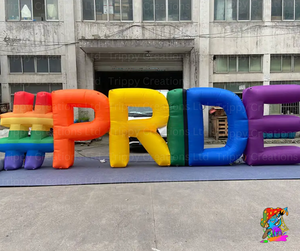 Inflatable Rainbow 'PRIDE' Decorative Word For Pride Month Events