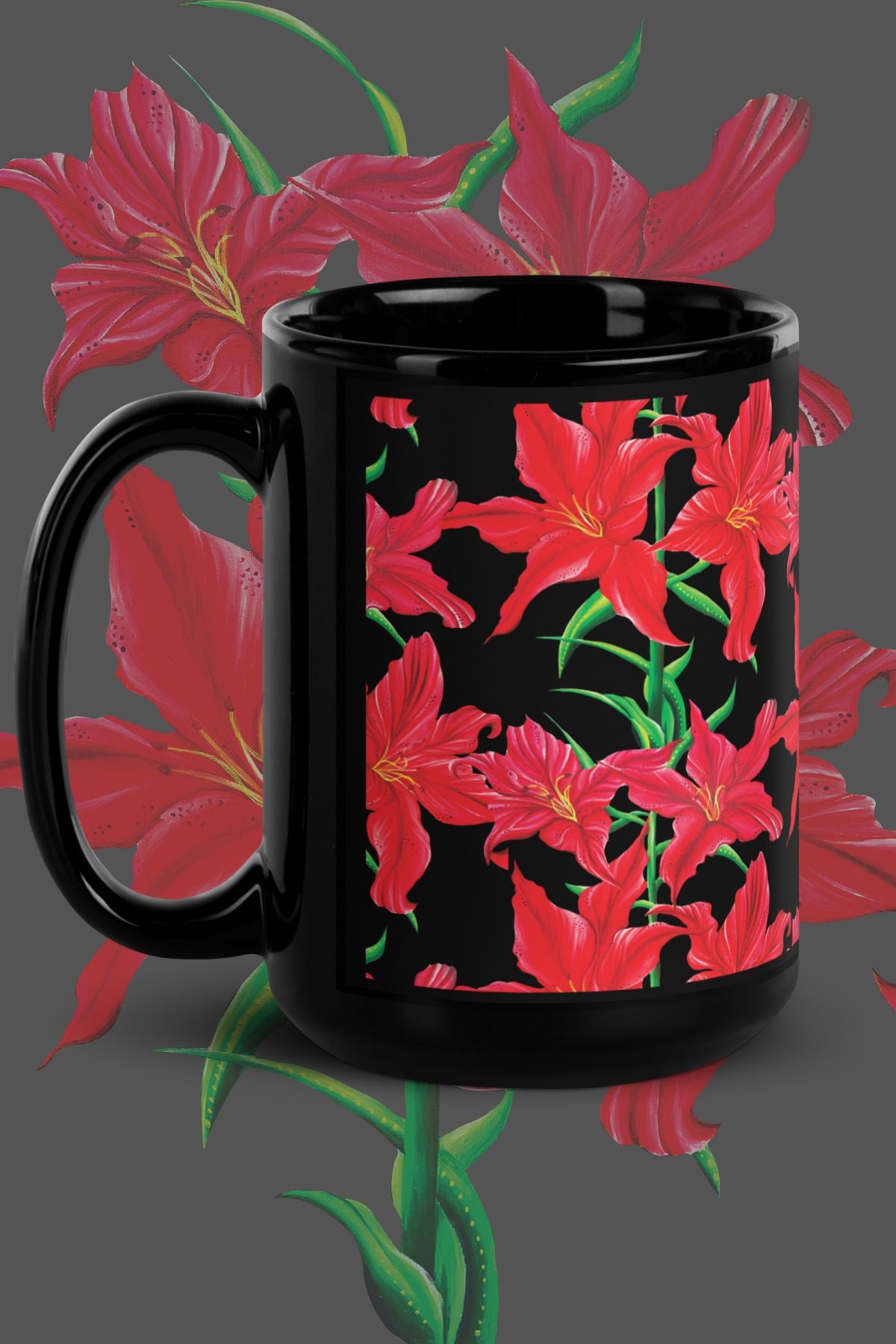 Red Lily Mug