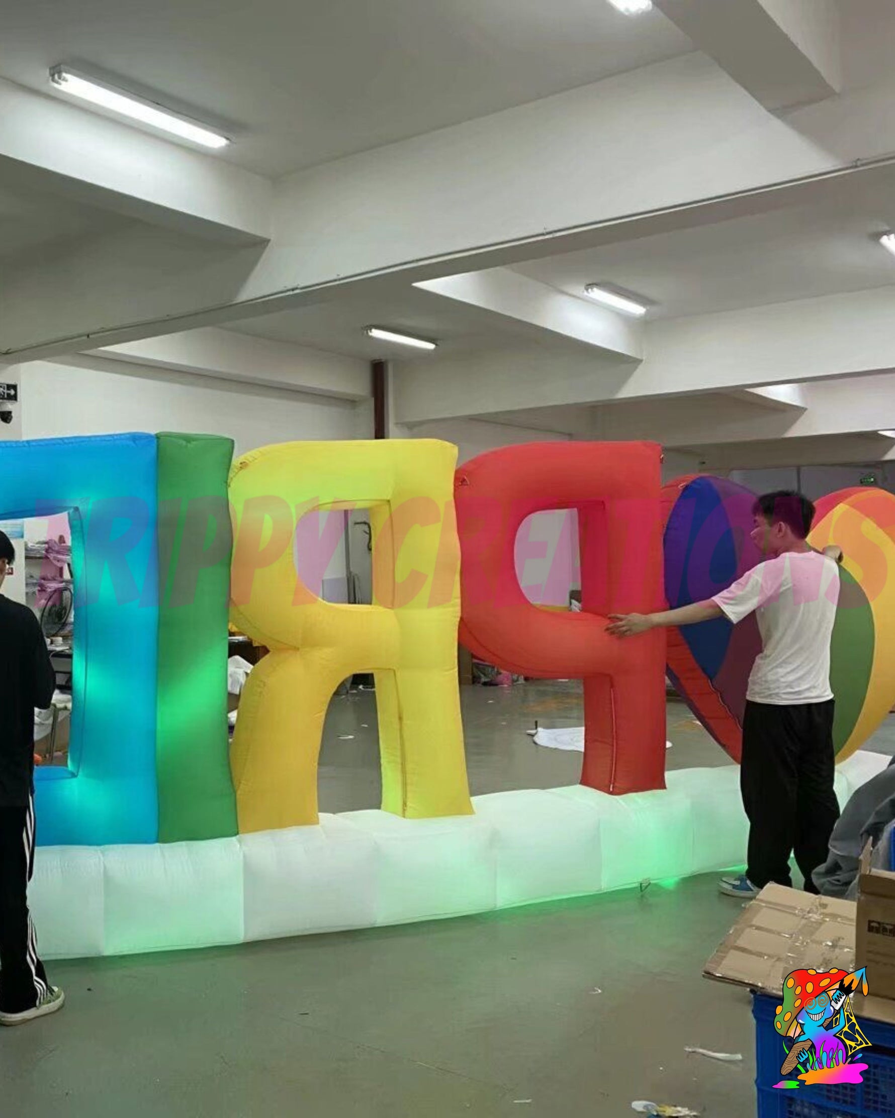 2m rainbow inflatable decoration for Pride celebrations and brand activations