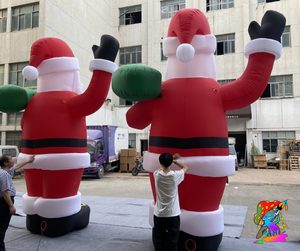 giant father christmas inflatable decorations