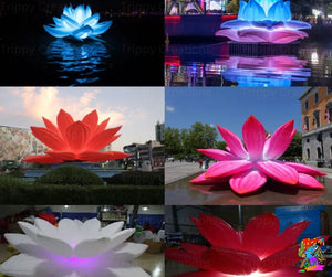 Giant Illuminated Lotus Flower Inflatable – Show-Stopping Event Decoration