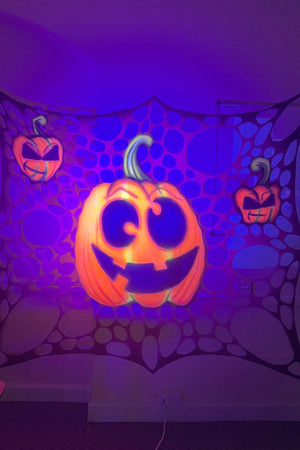 UV Halloween Pumpkin Bespoke Art Web