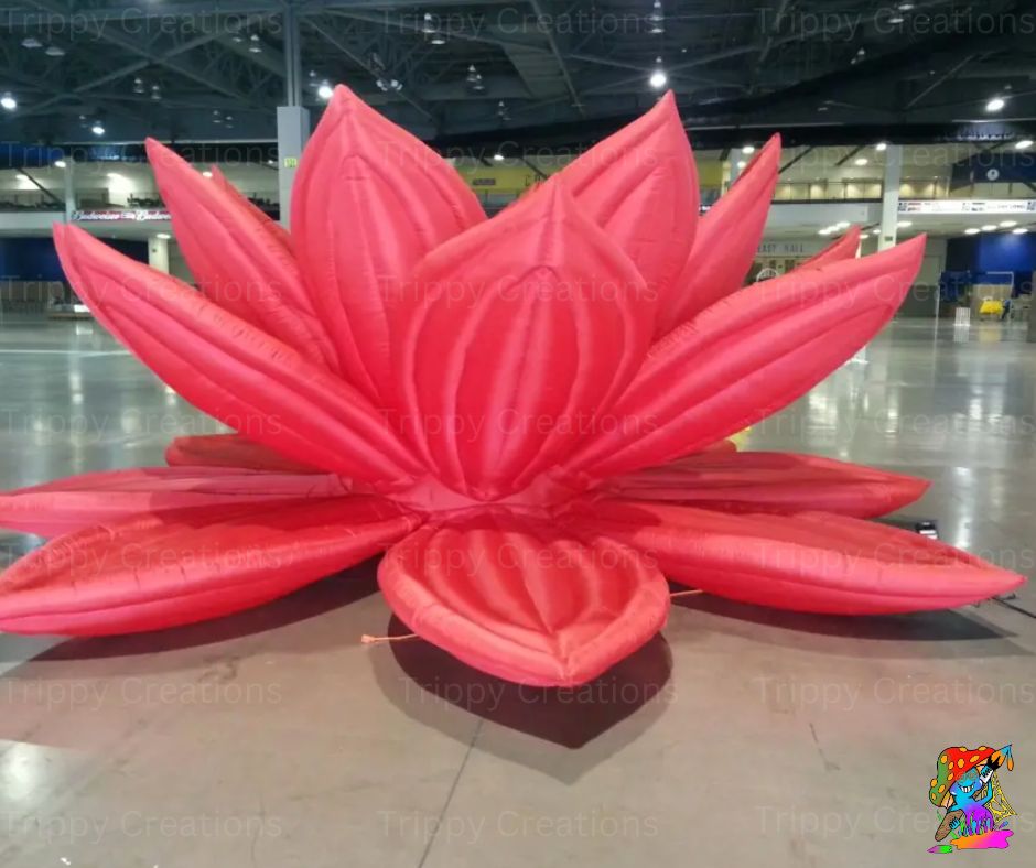 Giant Illuminated Lotus Flower Inflatable – Show-Stopping Event Decoration