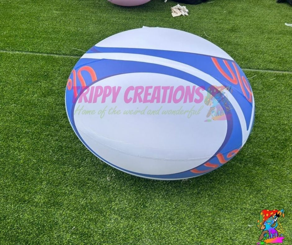 Giant Unbranded Inflatable PVC Rugby Balls | Ceiling Decor for Sports Events & Venues