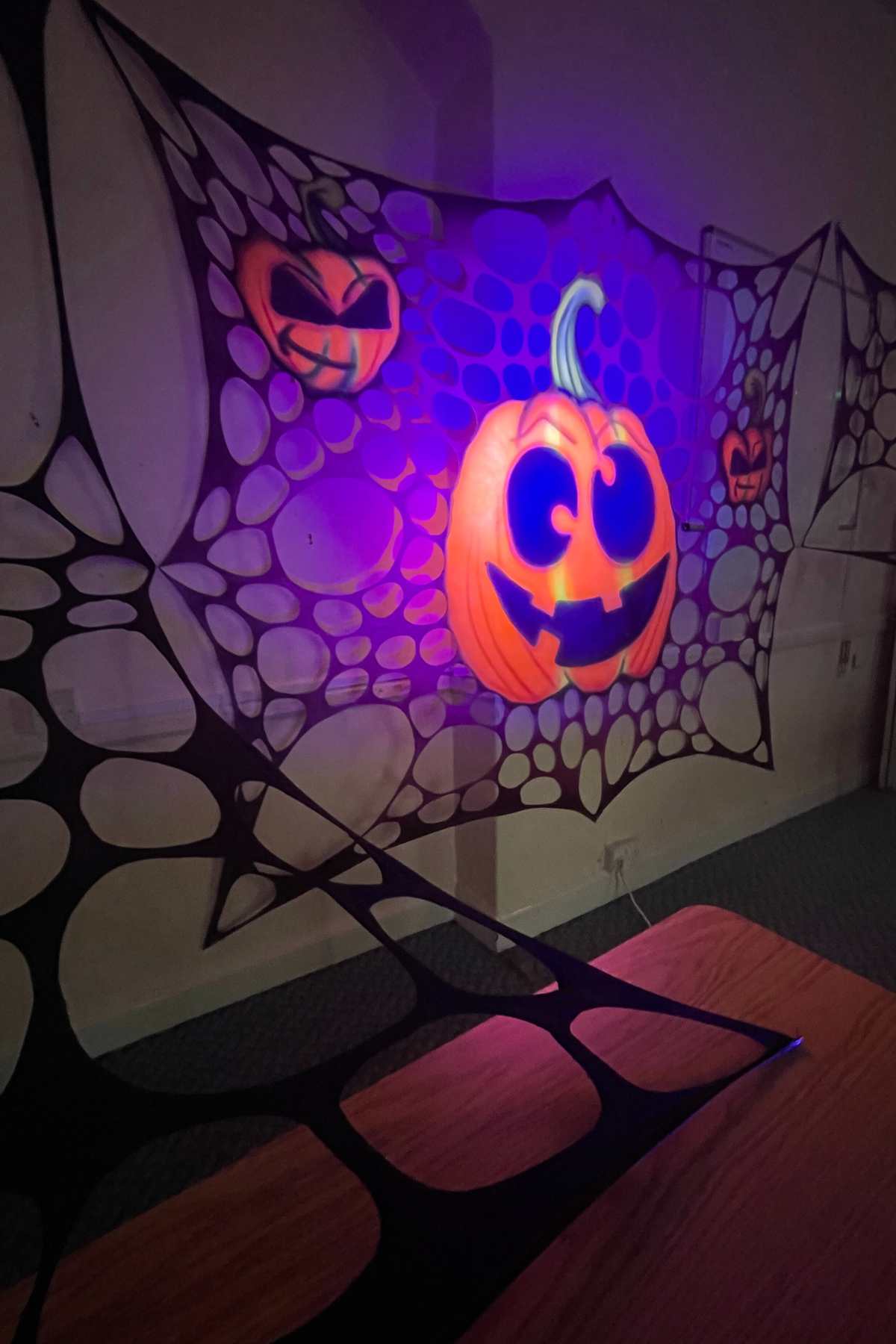 UV Halloween Pumpkin Bespoke Art Web