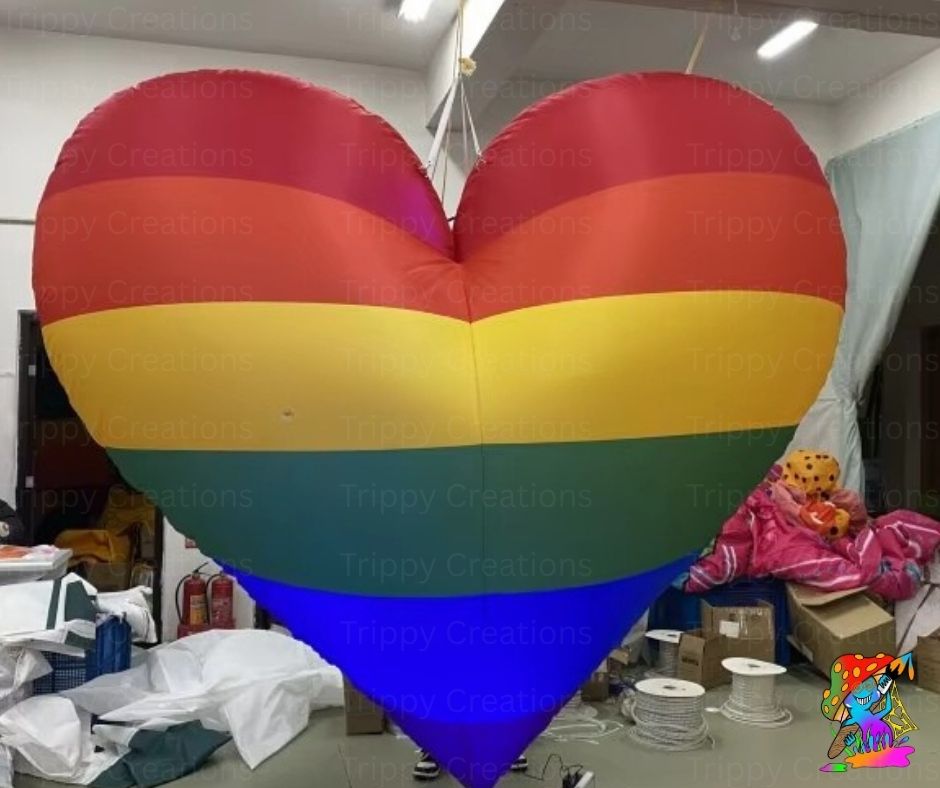 pride month love heart prop