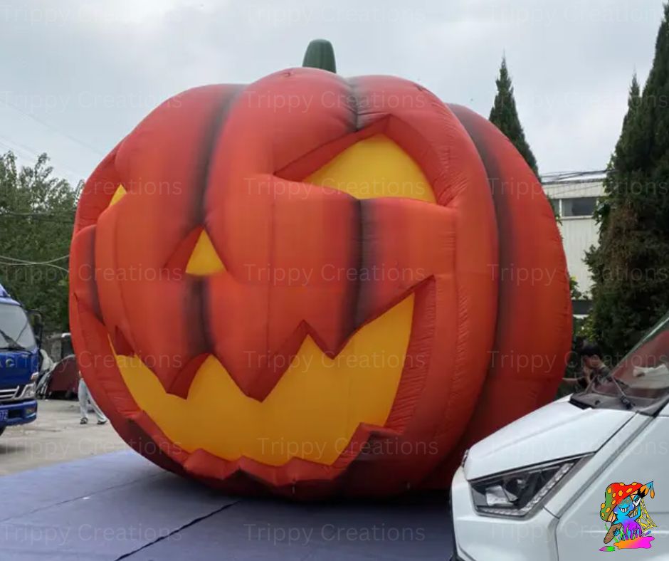 Halloween party inflatable pumpkin backdrop prop
