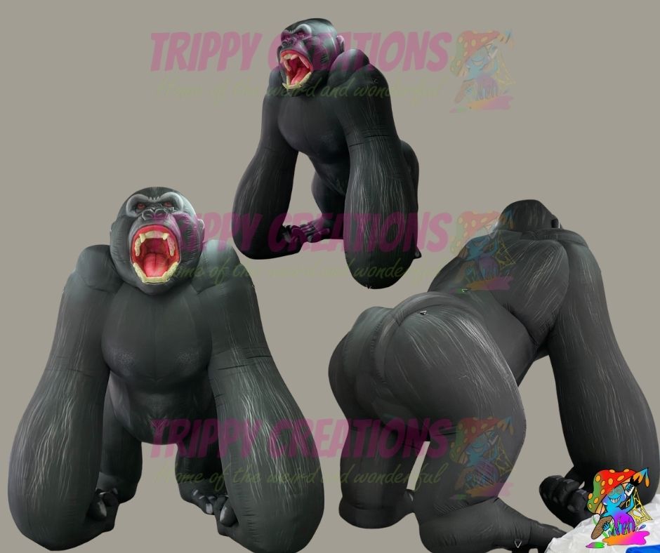 massive inflatable gorilla prop for festivals parties and attractions