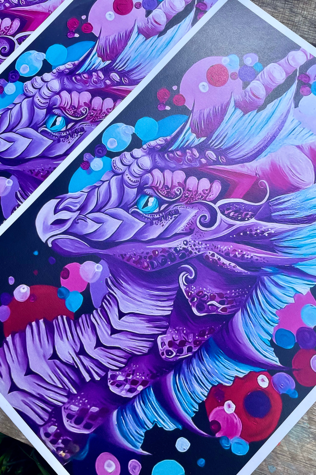 The Bubble Gum Dragon Print