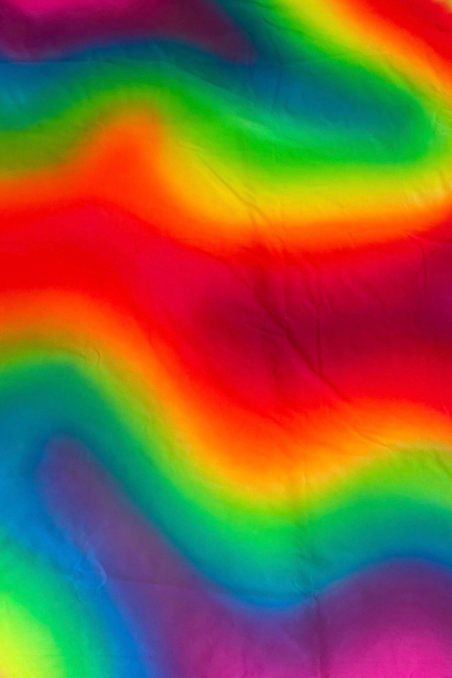 UV-Reactive Sprayed Rainbow Lycra Fabric