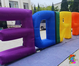 Inflatable Rainbow 'PRIDE' Decorative Word For Pride Month Events