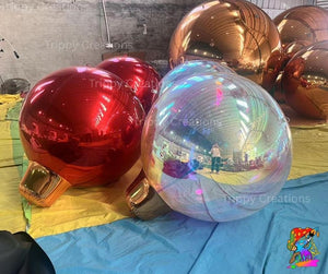 Giant Waterproof Inflatable Christmas Baubles – PVC Festive Decorations in All Sizes & Colours