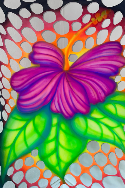 UV Purple Lotus Flower Bespoke Art Web