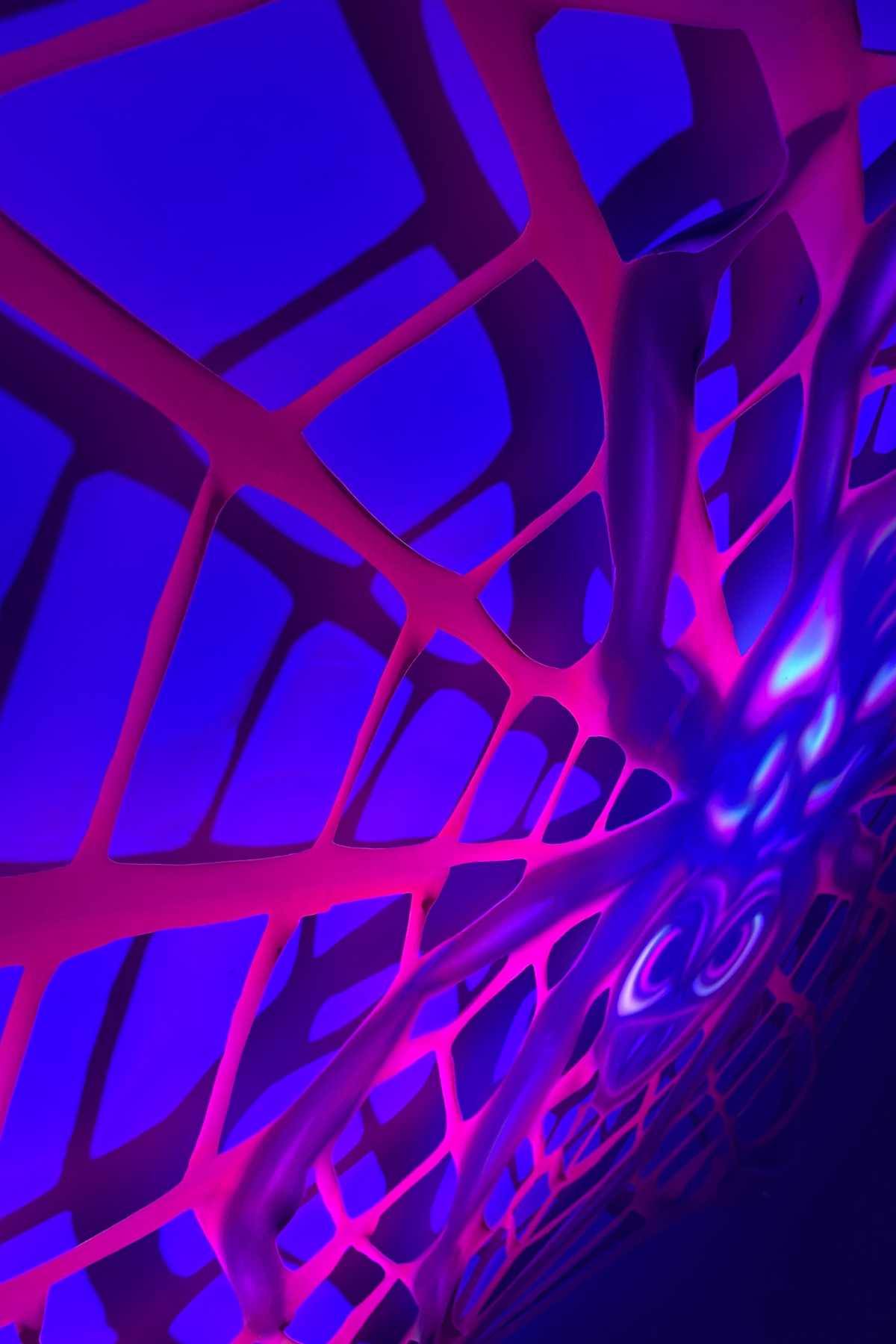 UV Halloween Spider Bespoke Art Web