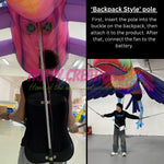 Inflatable carnival lollipop walking prop for outdoor festivals and entertainment
