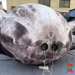 bottom side of inflatable 10m spider which required 2 electric blowers