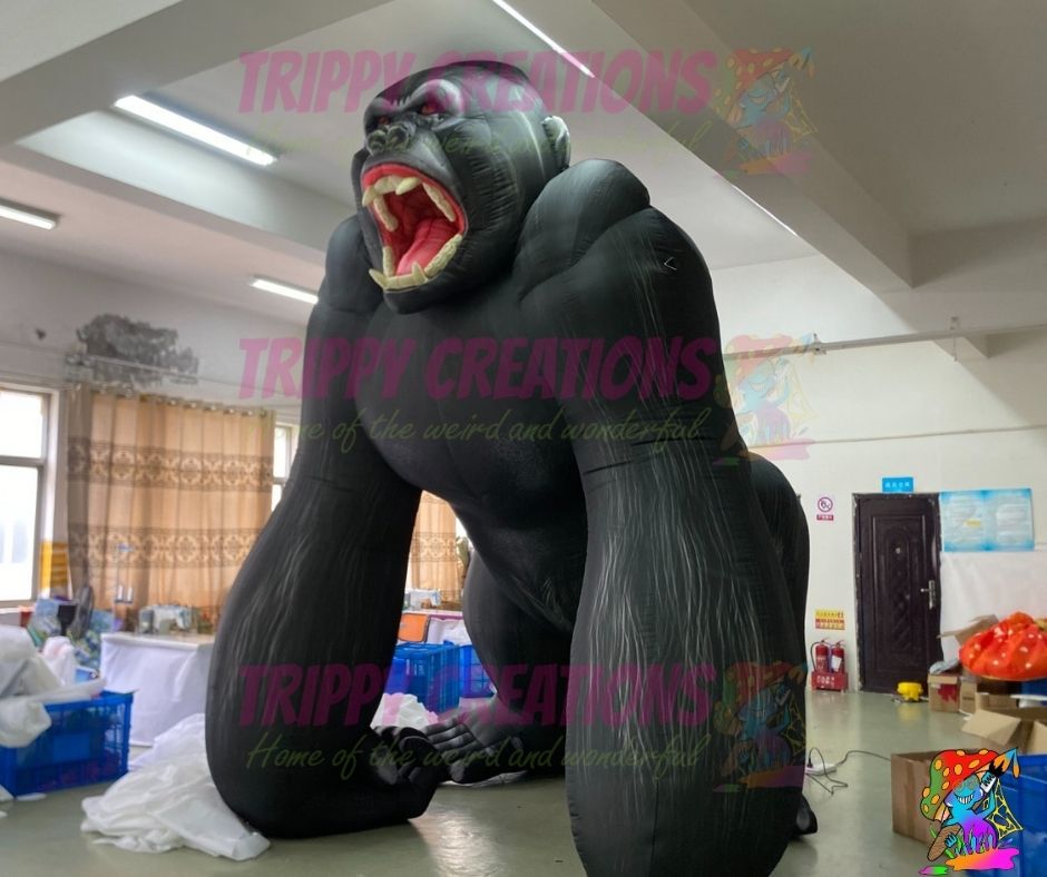 jungle themed inflatable decorations 4m gorilla party centrepiece