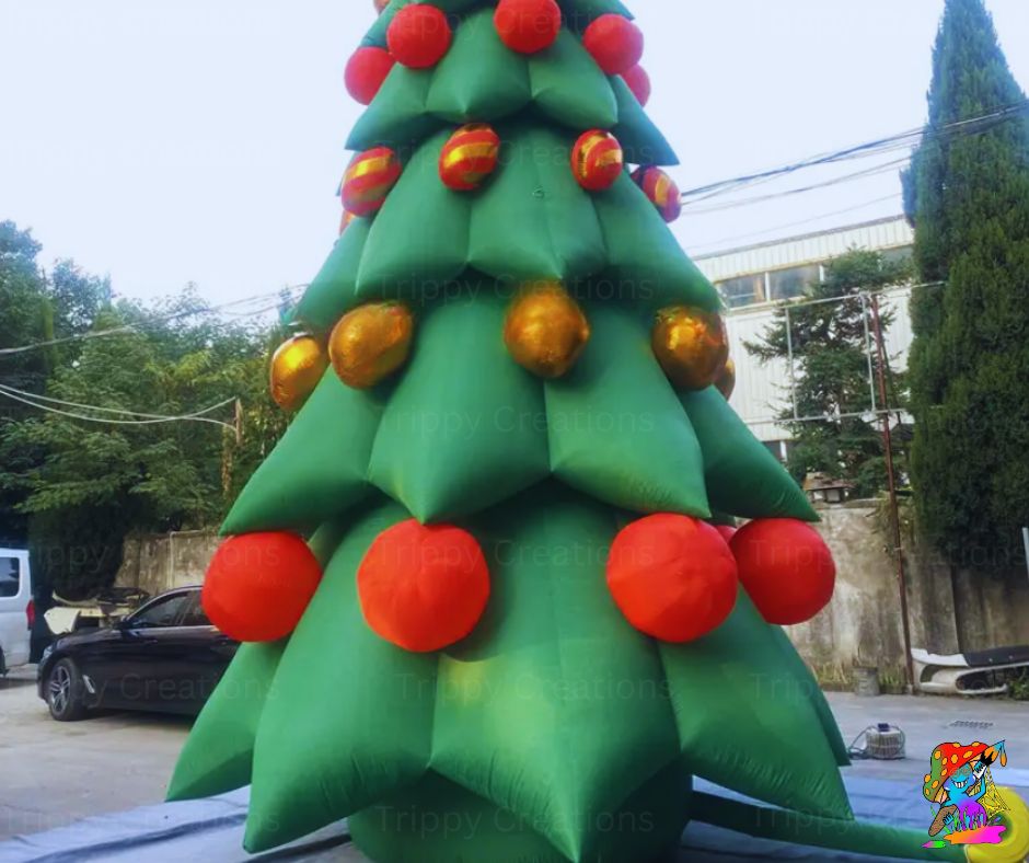 Giant Festive Inflatable Christmas Trees. Indoor and Outdoor Decorations