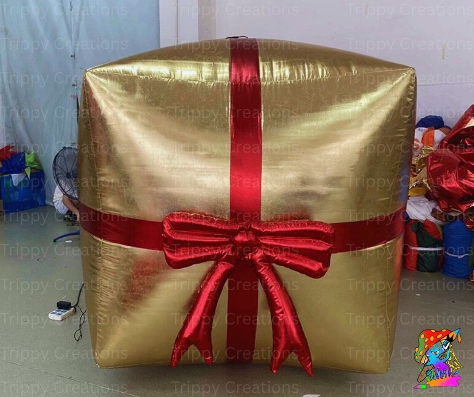 inflatable christmas present prop